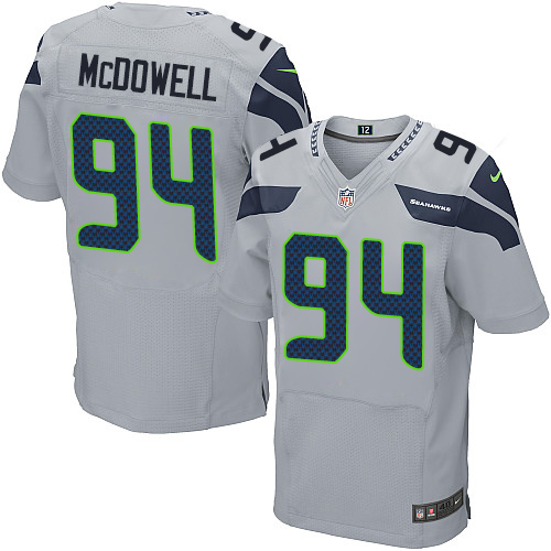 Nike Seahawks #94 Malik McDowell Grey Alternate Men's Stitched NFL Vapor Untouchable Elite Jersey - Click Image to Close